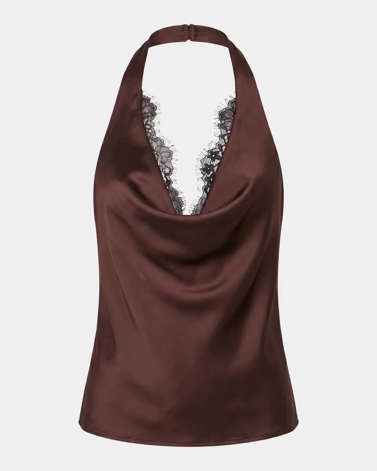 Lovella Satin Halter Top by SEROYA