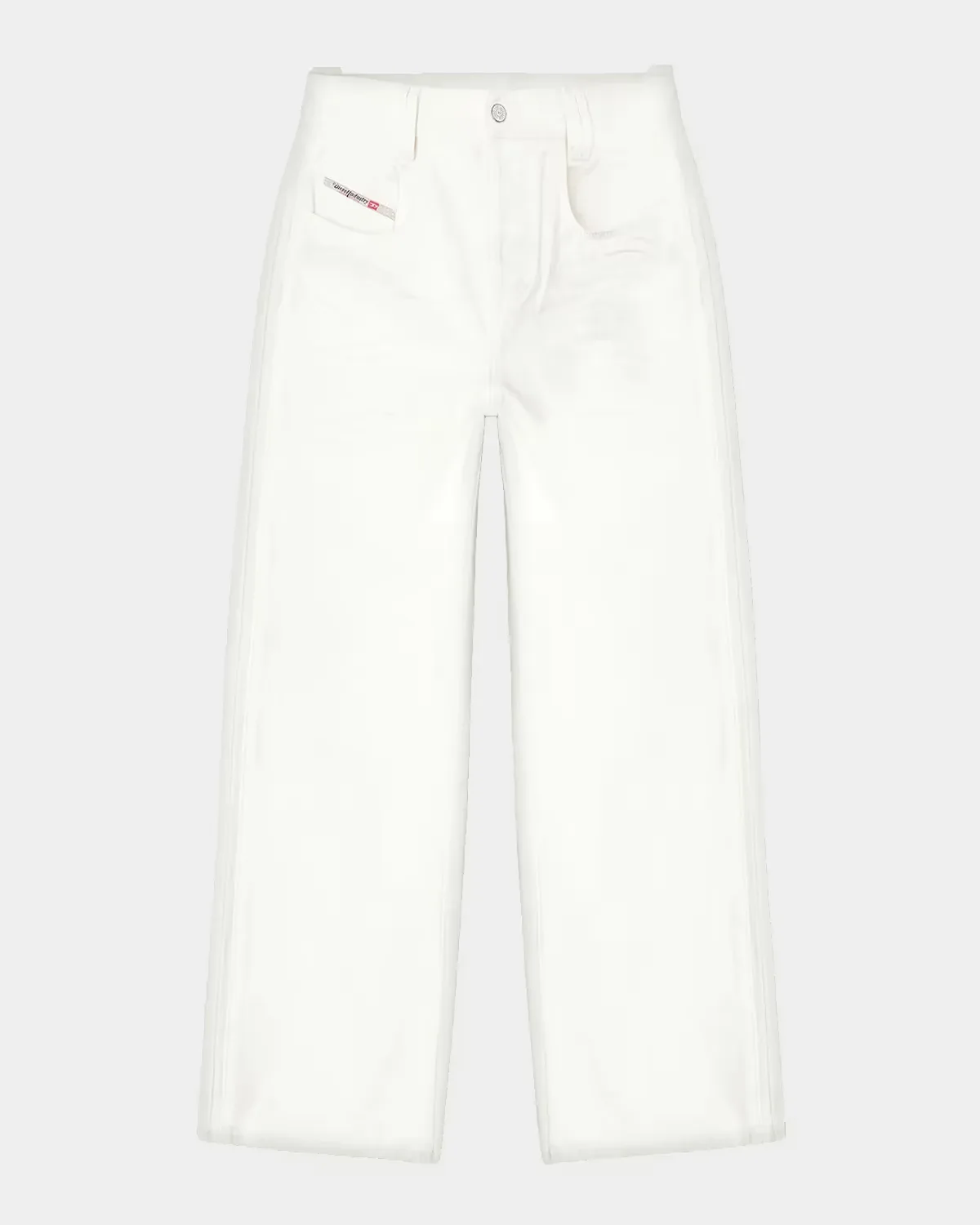 1982 Hakou White Denim Wide-Leg Jeans by Diesel
