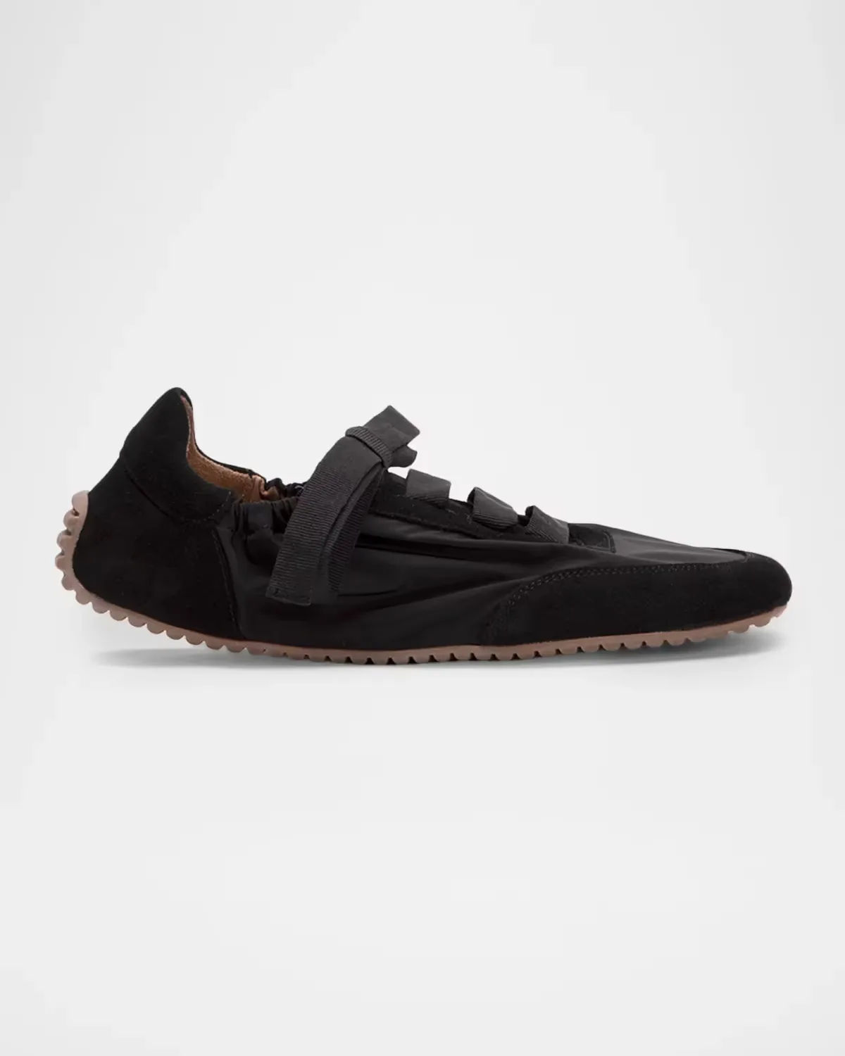 Cass Nylon and Suede Low-Top Sneakers