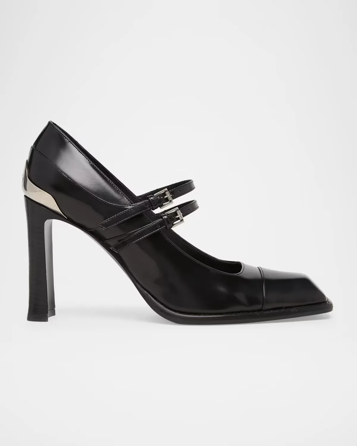 95mm Niko Leather Mary Jane Pumps by McQueen