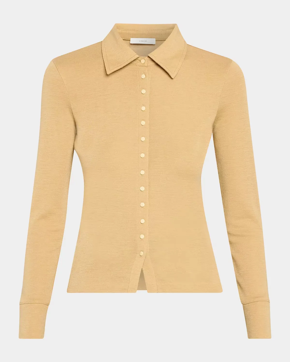 Multi-Button Collared Cardigan Top