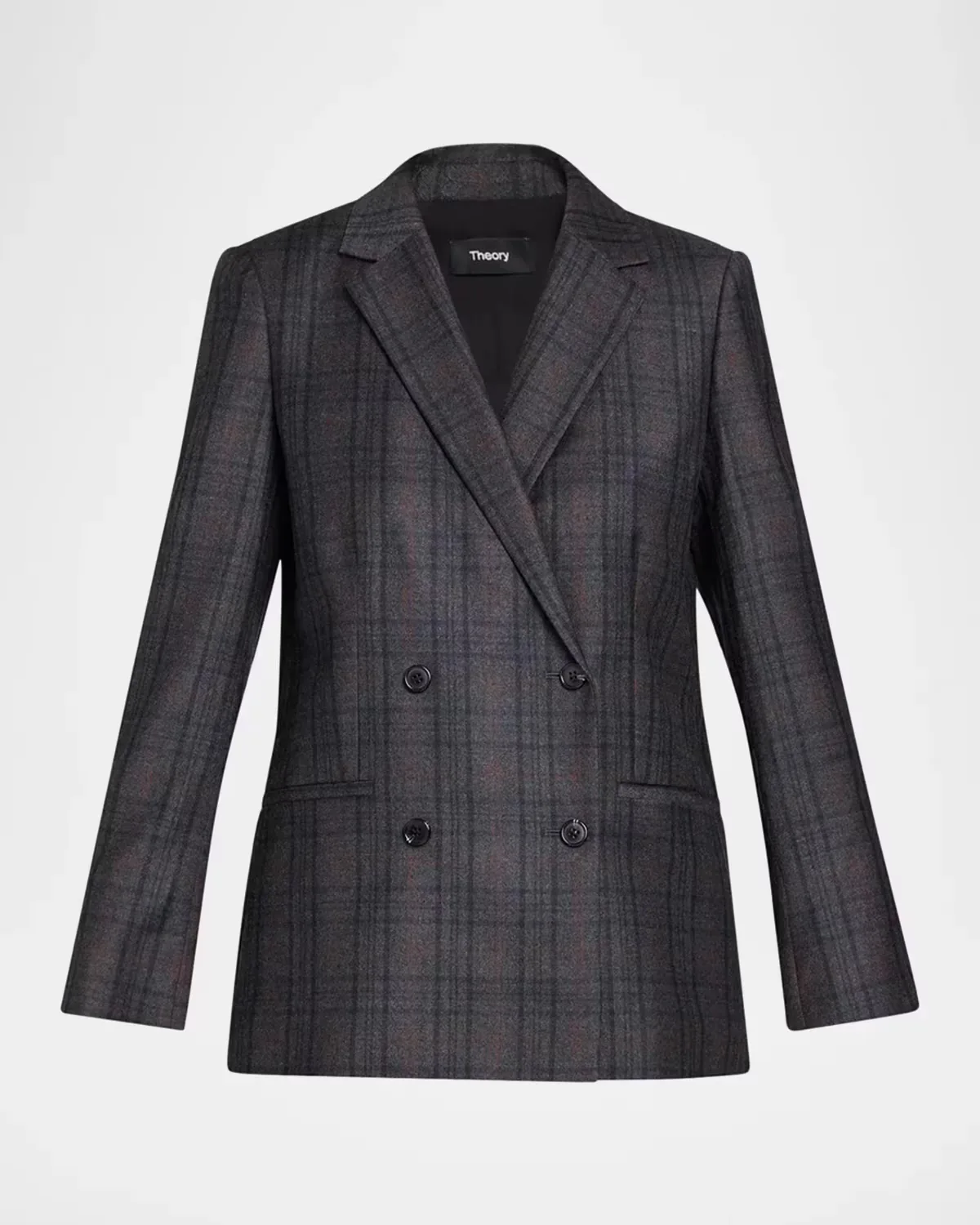 Relaxed Double-Breasted Jacket by Theory
