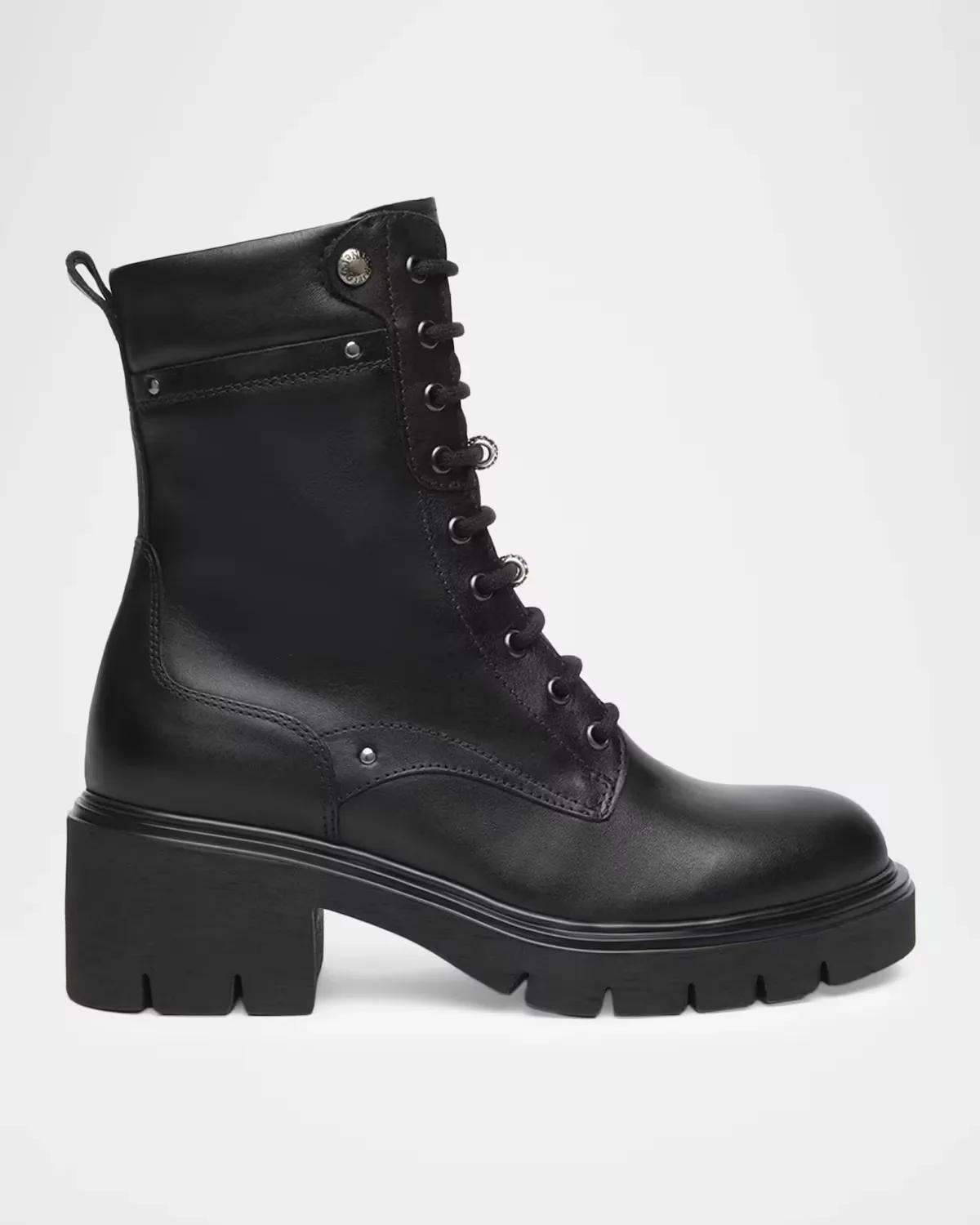 60mm Leather Combat Boots by NeroGiardini