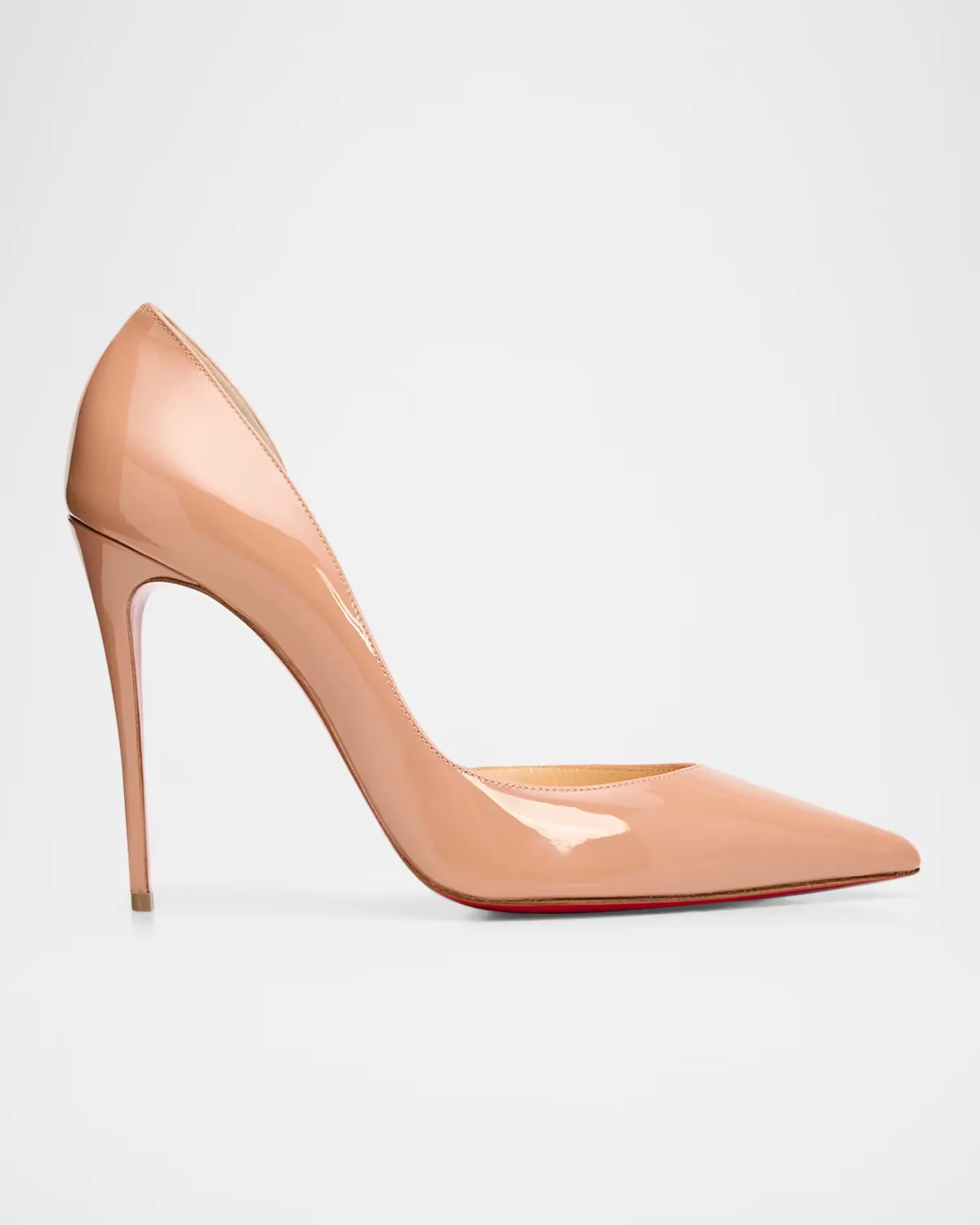 100mm Iriza Patent Open-Side Pumps by Christian Louboutin