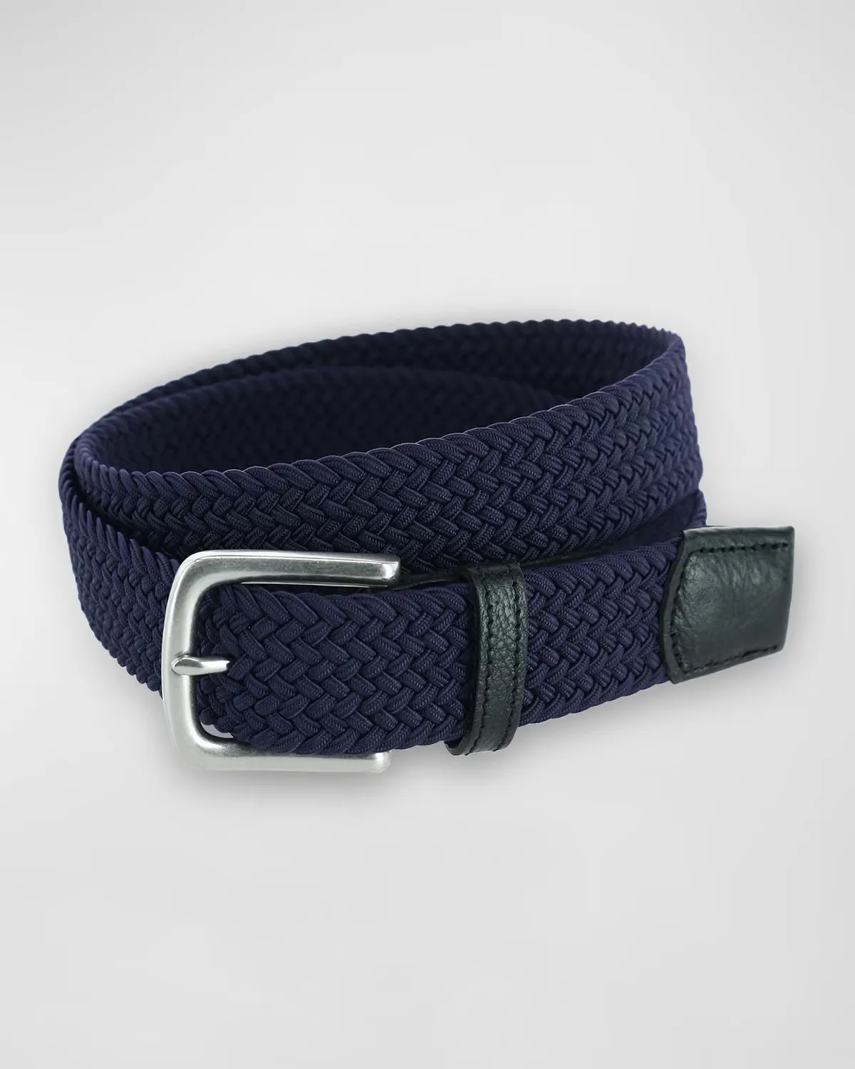 Riverside Woven Rayon Leather Belt by Trafalgar