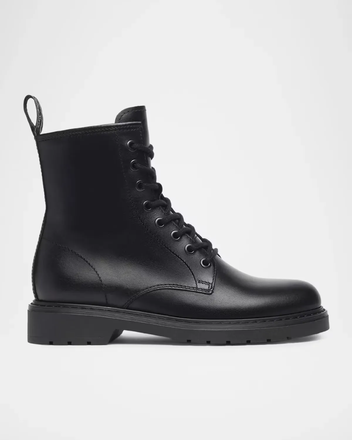 Clean Calfskin Combat Booties by NeroGiardini