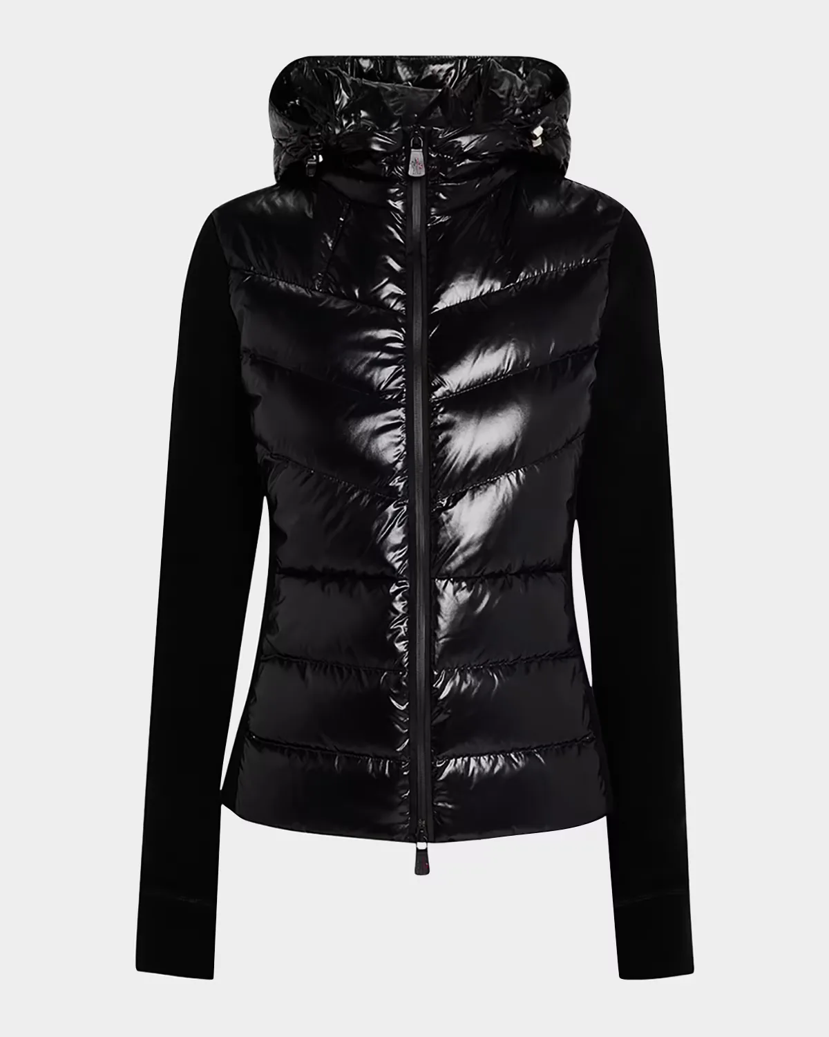 Puffer Polar Fleece Zip-Up Cardigan