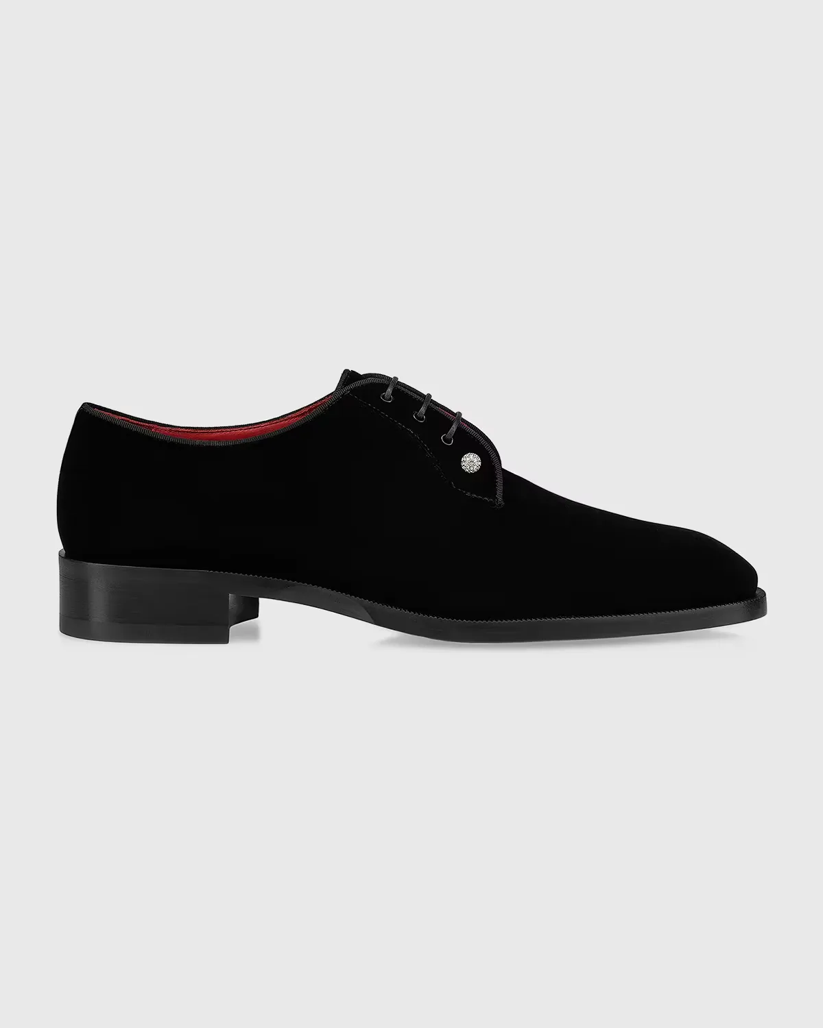 Chambeliss Night Strass Velvet Derby Shoes by Christian Louboutin