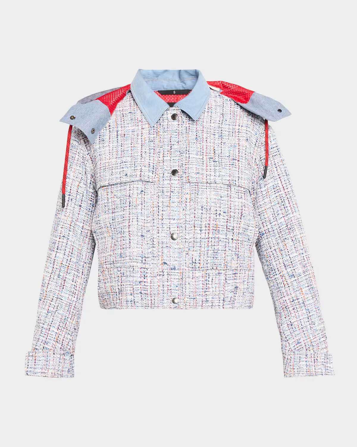 Termez Tweed Jacket with Detachable Hood by Moncler