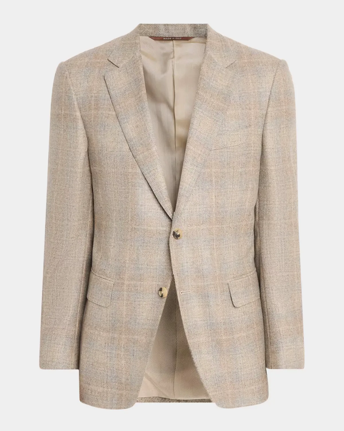 Cashmere-Blend Windowpane Plaid Sport Coat by Canali
