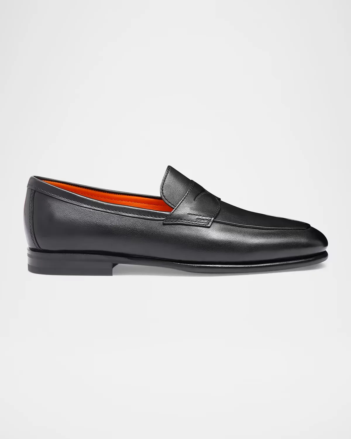 Carlo Leather Penny Loafers by Santoni