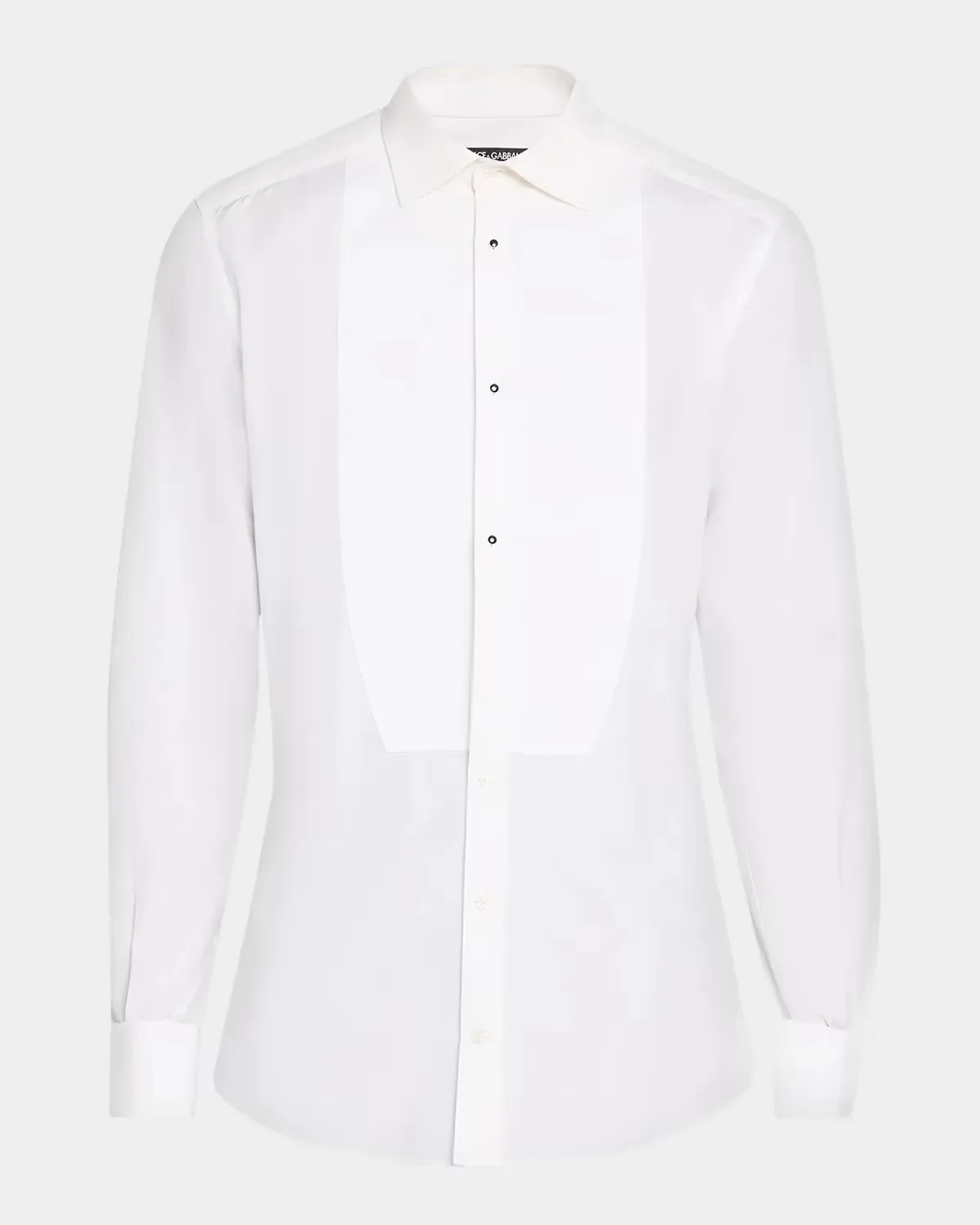 Cotton Bib-Front Tuxedo Dress Shirt