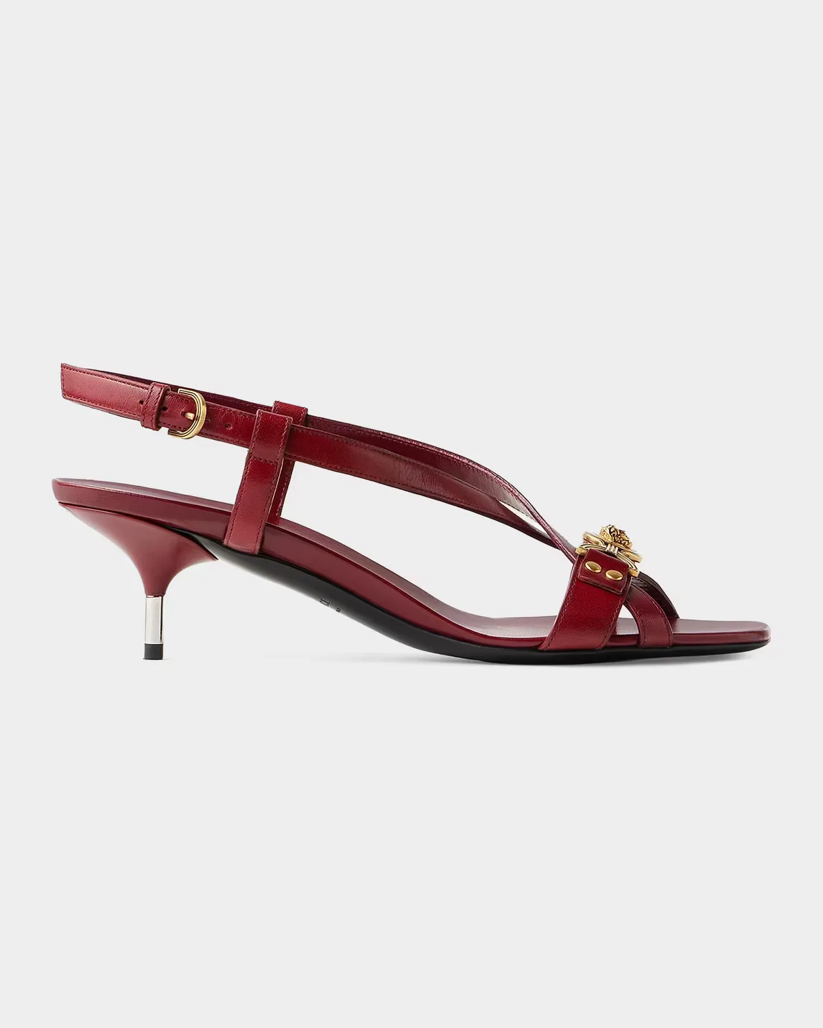 Medusa 50MM Leather Sandals by Versace