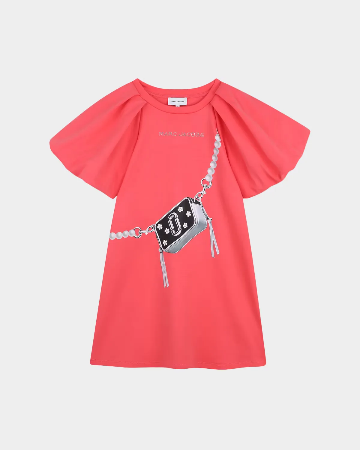 Snapshot Bag-Print Short-Sleeve Dress by Marc Jacobs