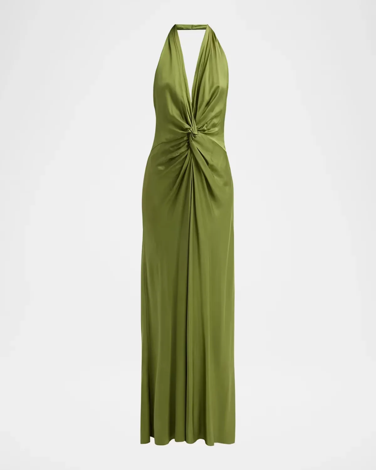 Mabel Twist-Front Halter Gown by A.L.C.