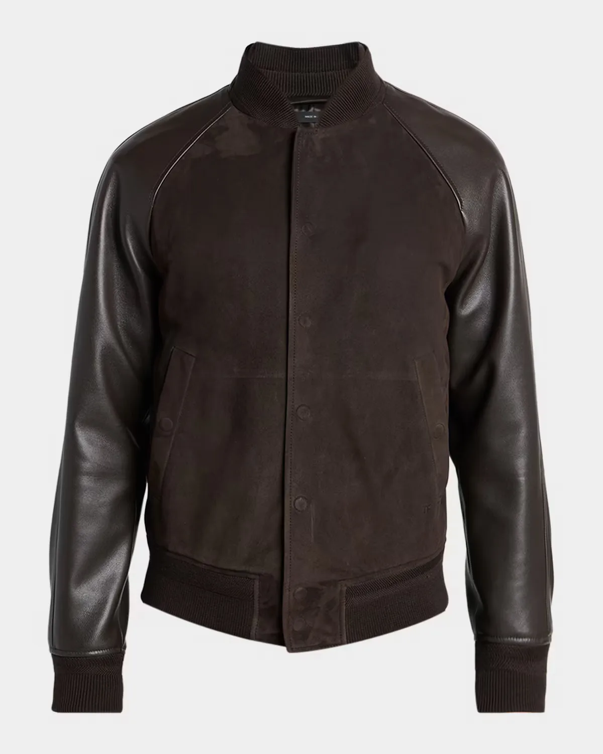 Suede Bomber Jacket