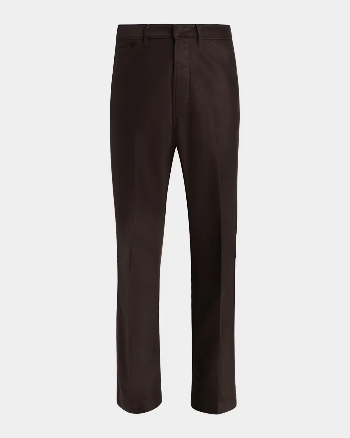 Satin Straight-Leg Five-Pocket Pants by Tom Ford