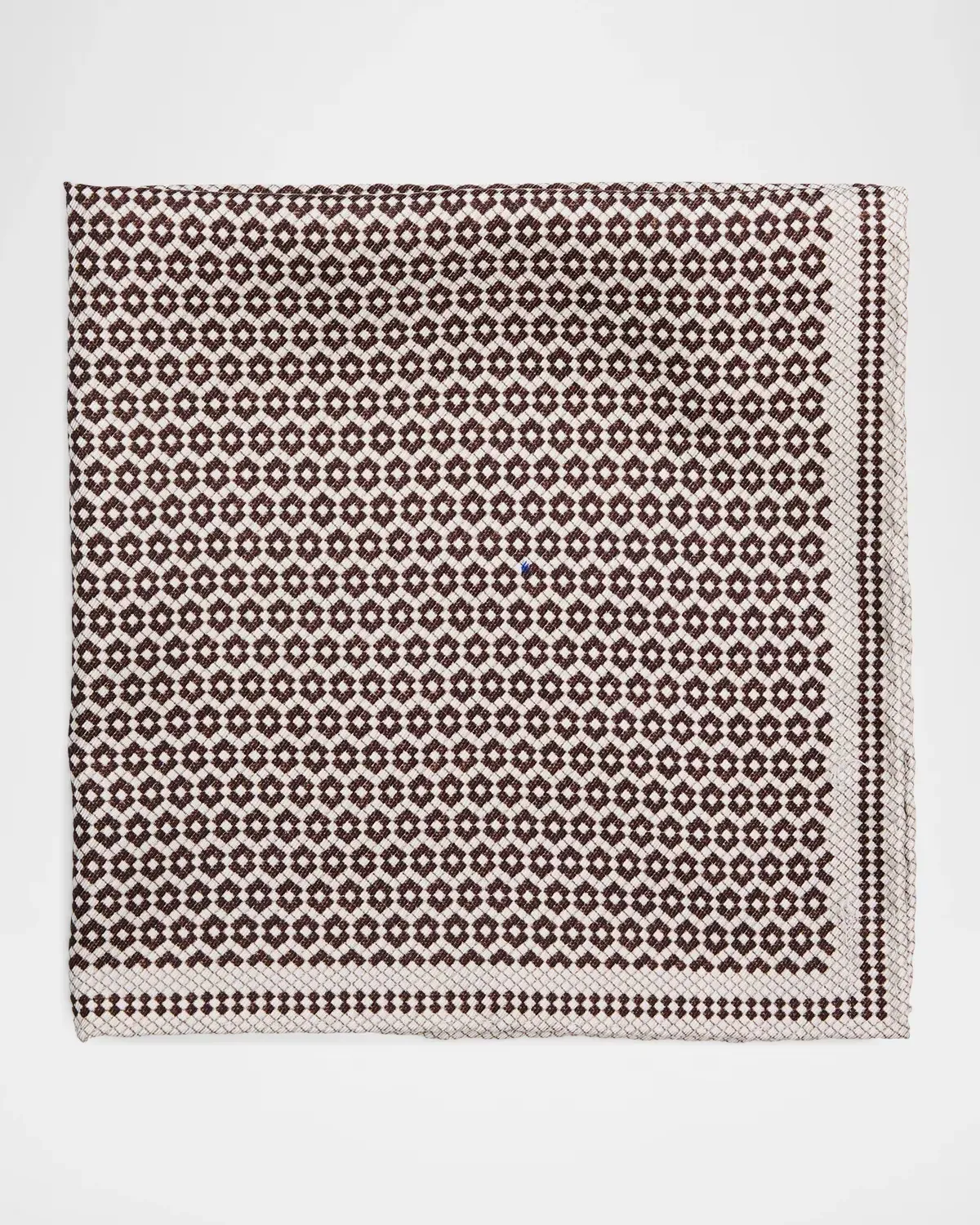 Micro-Hexagon Silk Pocket Square