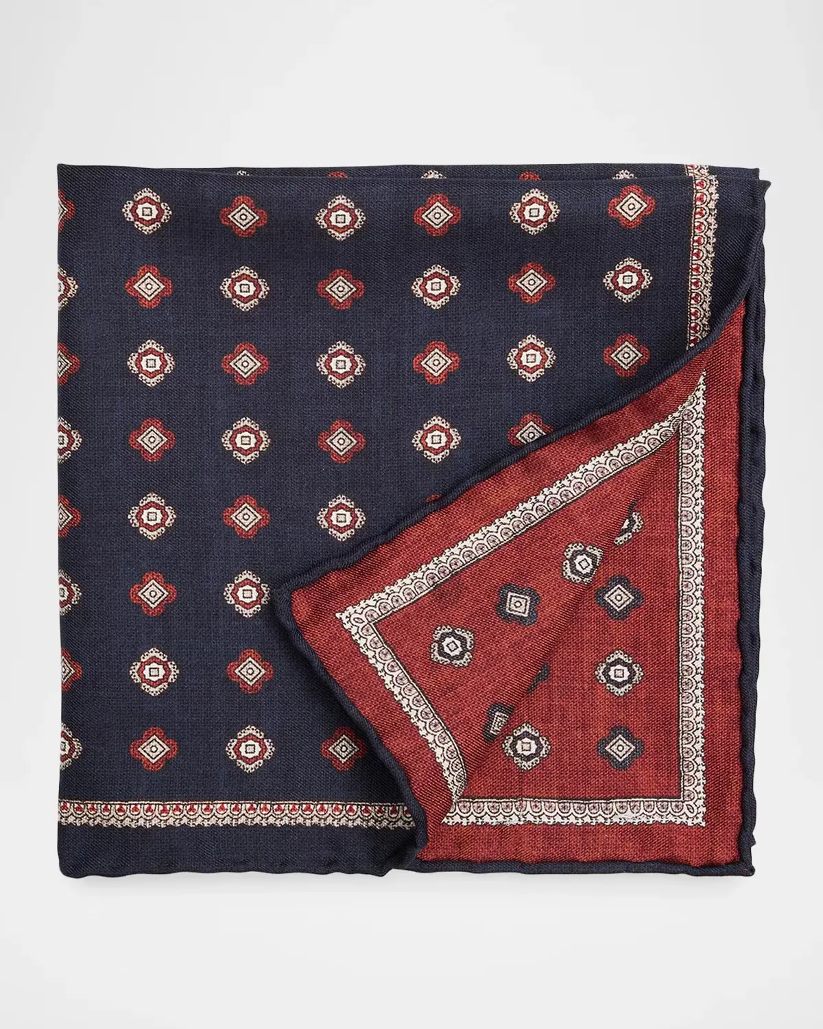 Silk Medallion Pocket Square