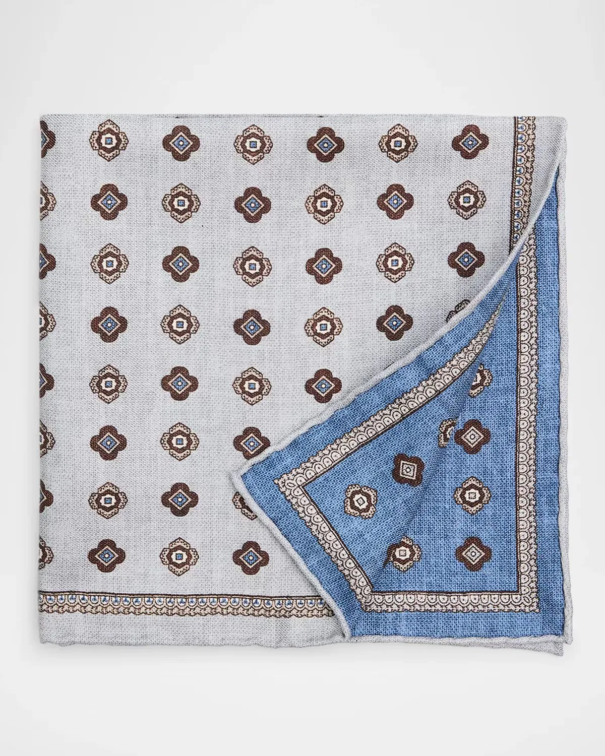 Silk Medallion Pocket Square