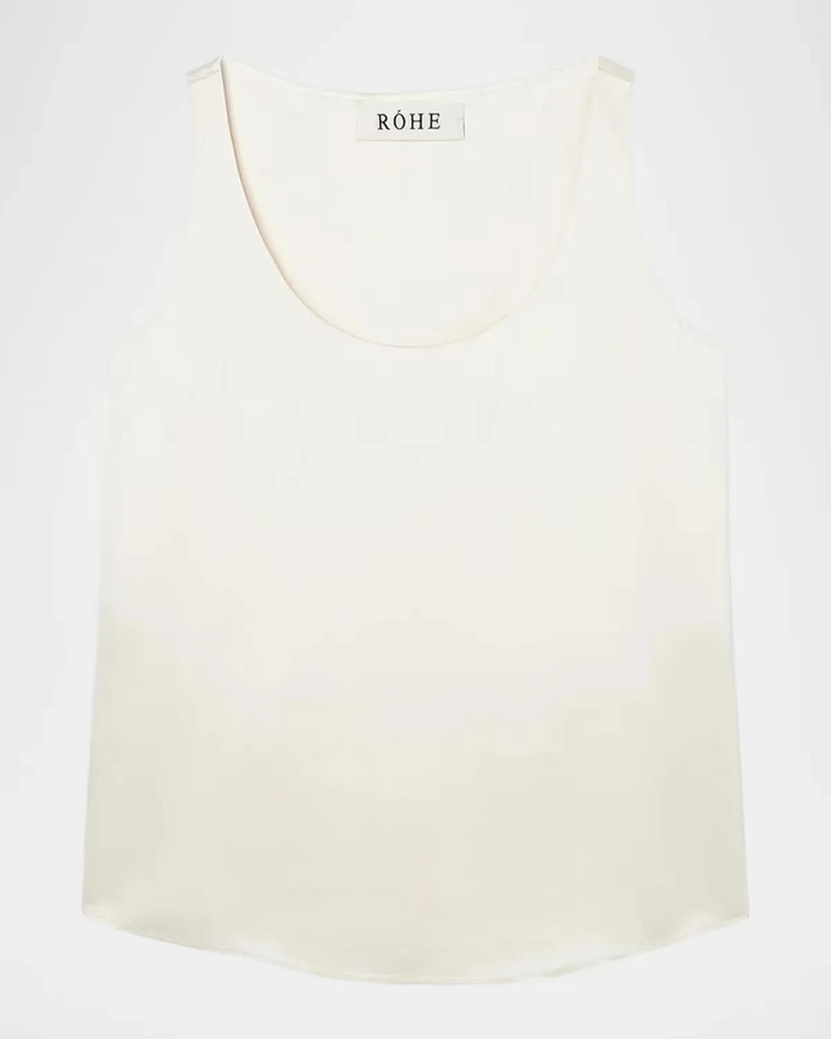 Satin Scoopneck Sleeveless Top by Rhe