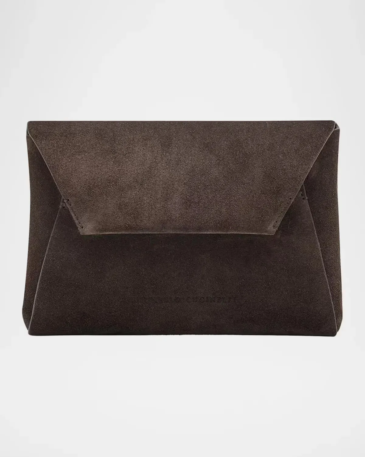 Suede Envelope Clutch Bag by Brunello Cucinelli