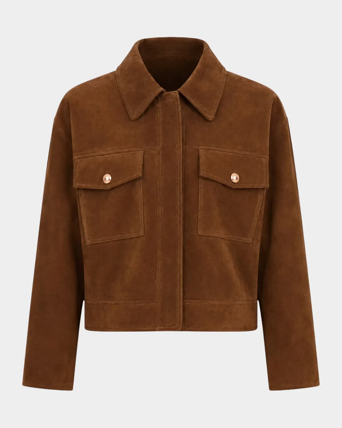 Merida Suede Trucker Jacket by LaMarque