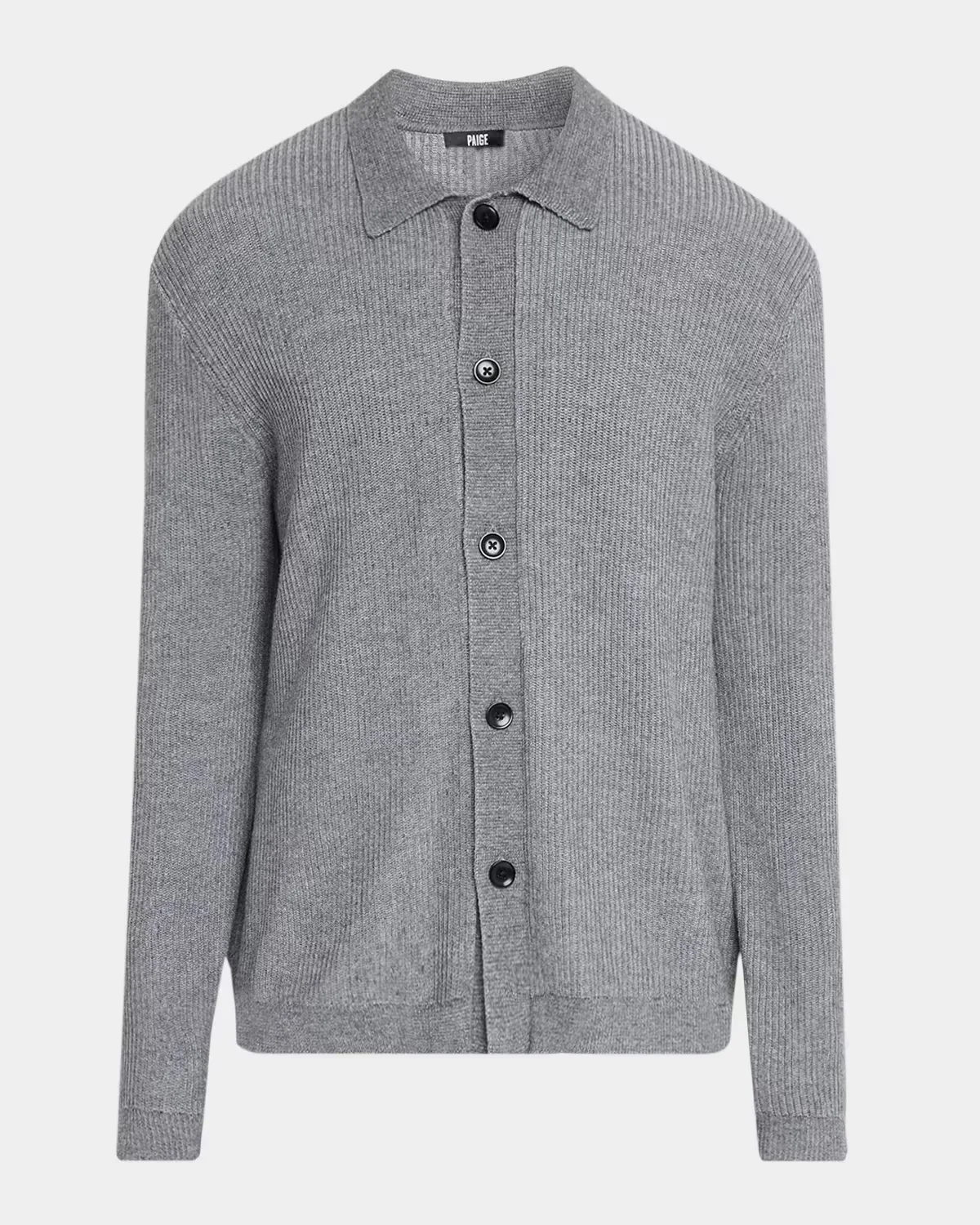 Spokane Plaited Wool and Cotton Cardigan by PAIGE