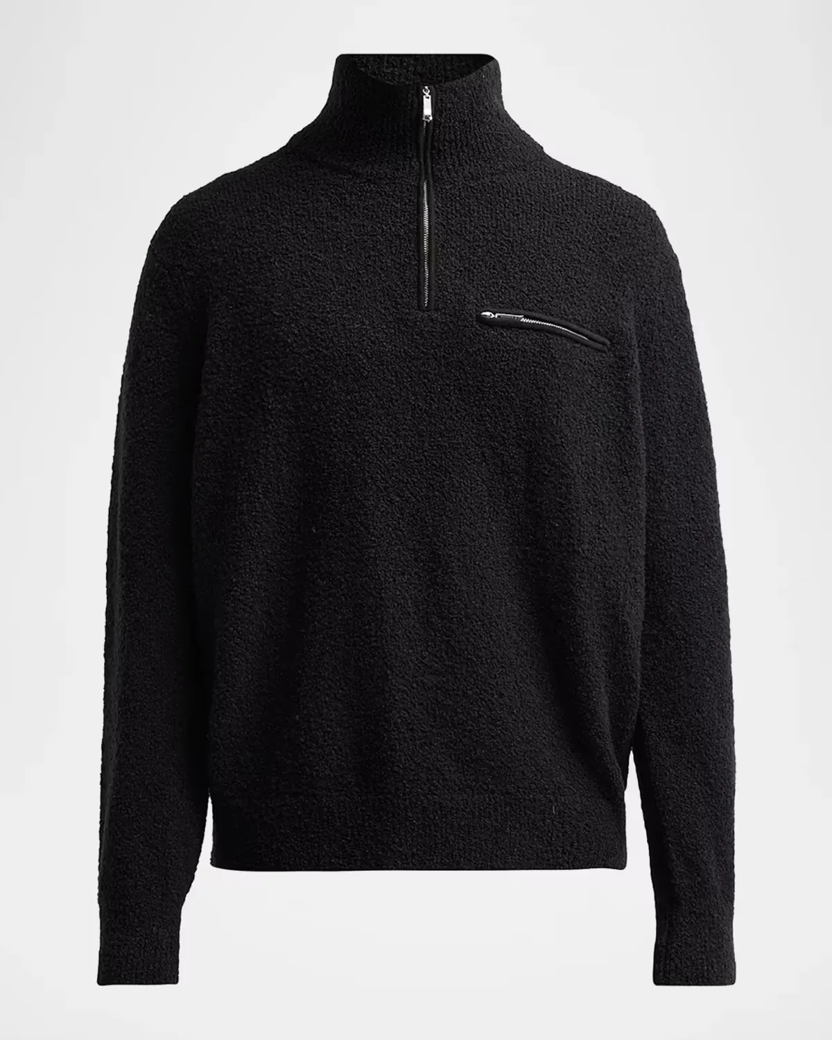 Donover Boucle Quarter-Zip Sweater by PAIGE