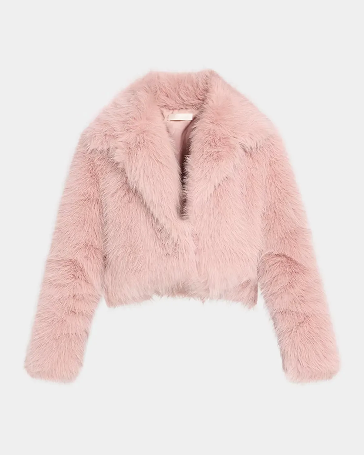 Stroma Faux Fur Crop Jacket by LoveShackFancy