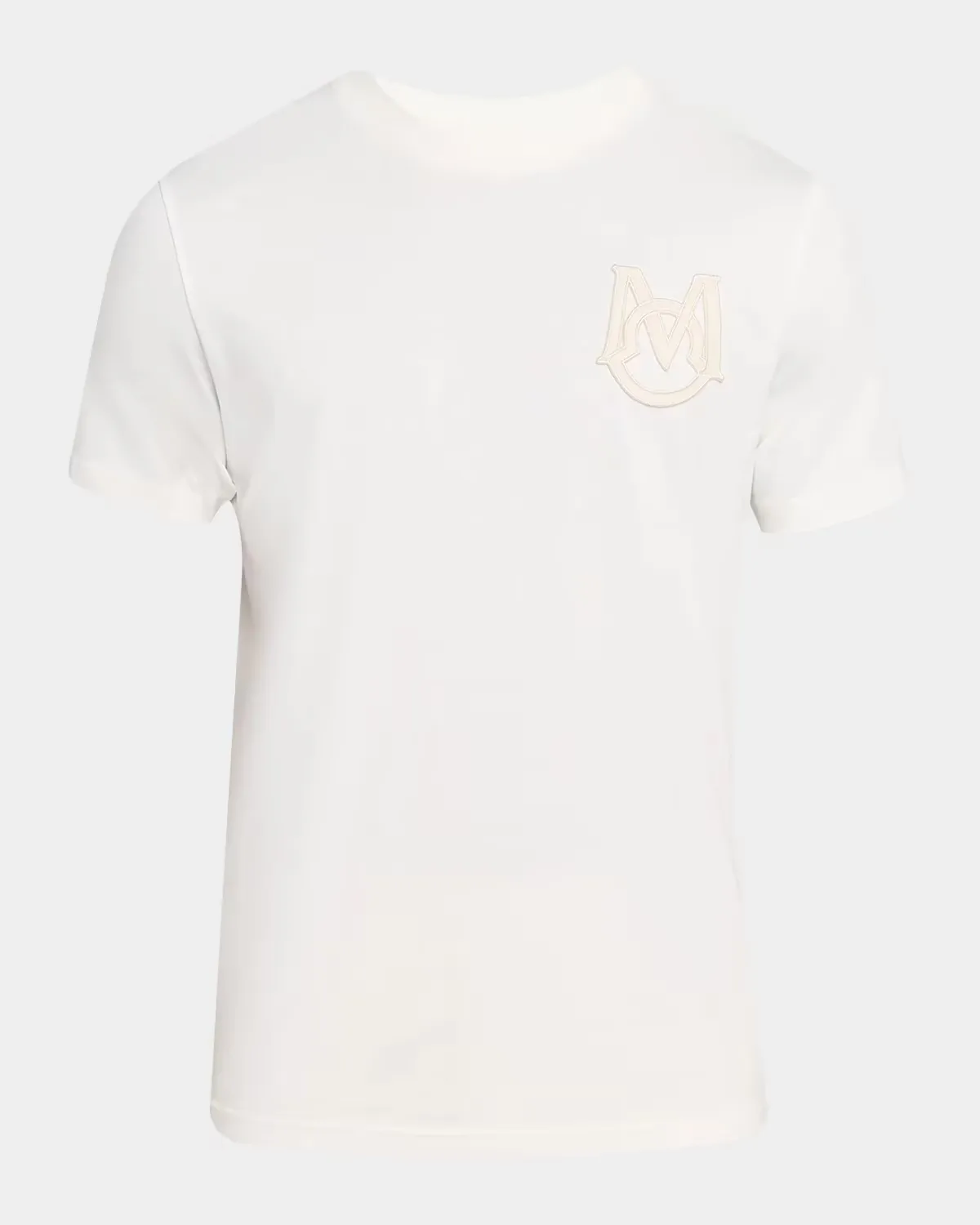 Crewneck Monogram Cotton Jersey T-Shirt by Moncler