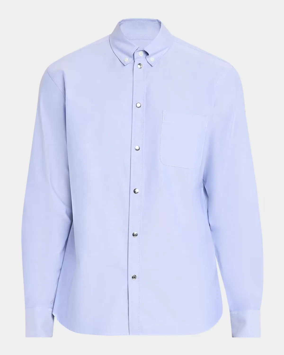 Cotton Oxford Snap-Front Sport Shirt by Moncler