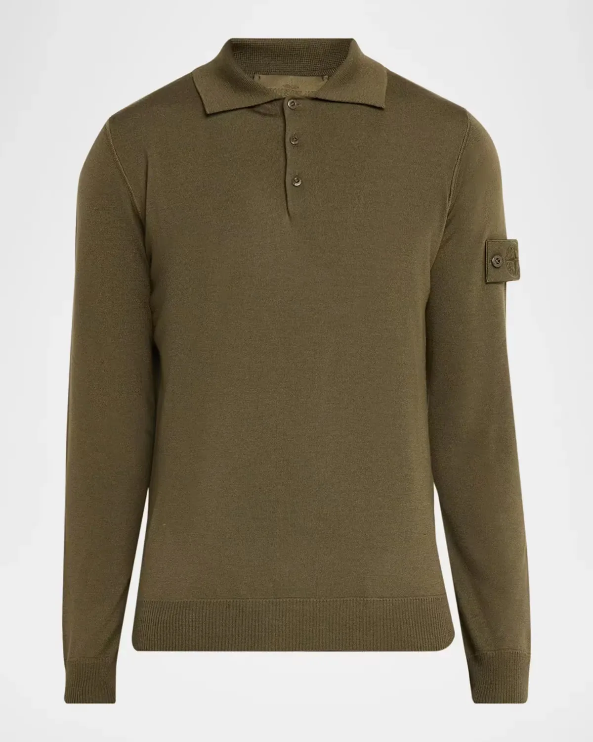 Wool Polo Sweater by Stone Island
