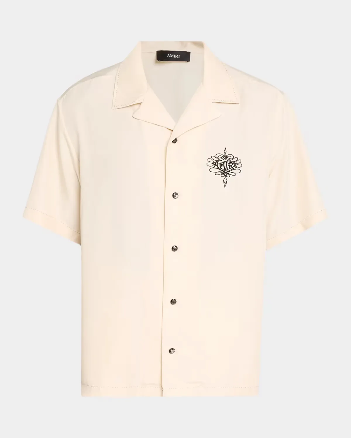 Lasso Logo-Embroidered Camp Shirt by AMIRI