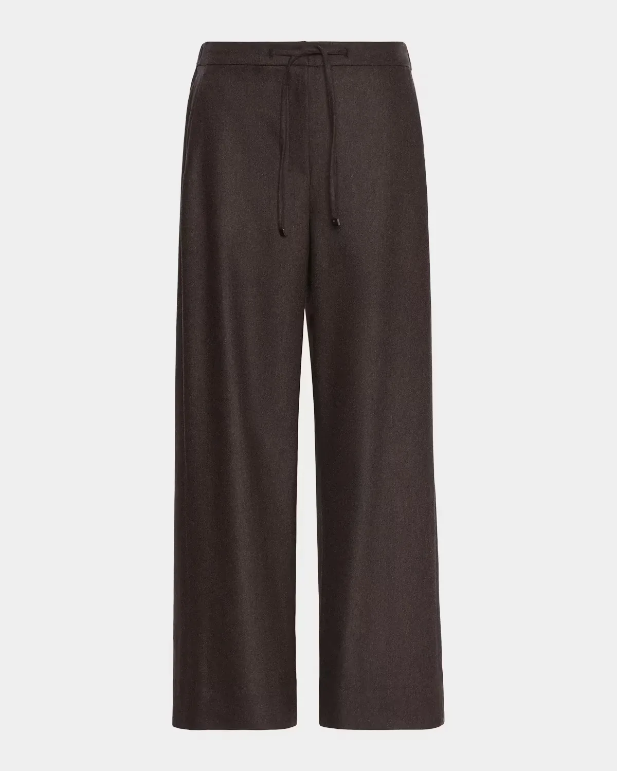 Floria Wool Straight-Leg Ankle Drawstring Pants by Max Mara