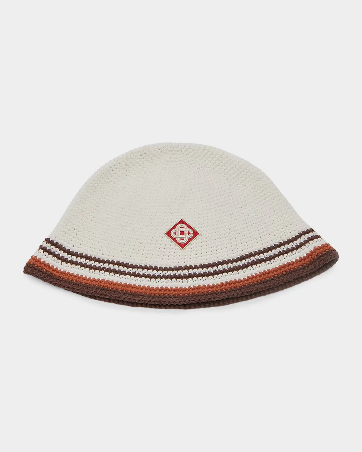 Striped Crochet Hat by Casablanca