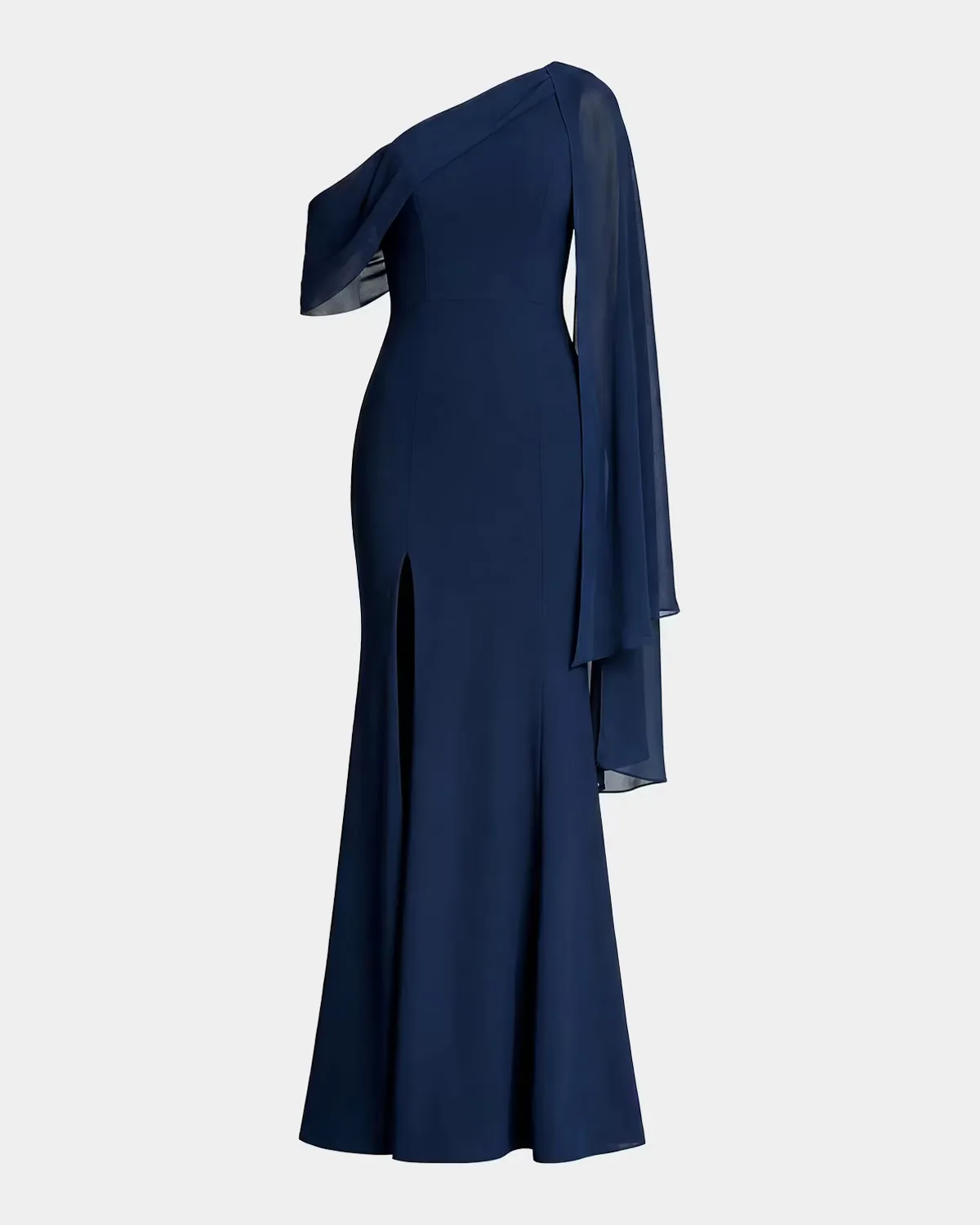 Sera Asymmetric Crepe Gown by Dress the Population