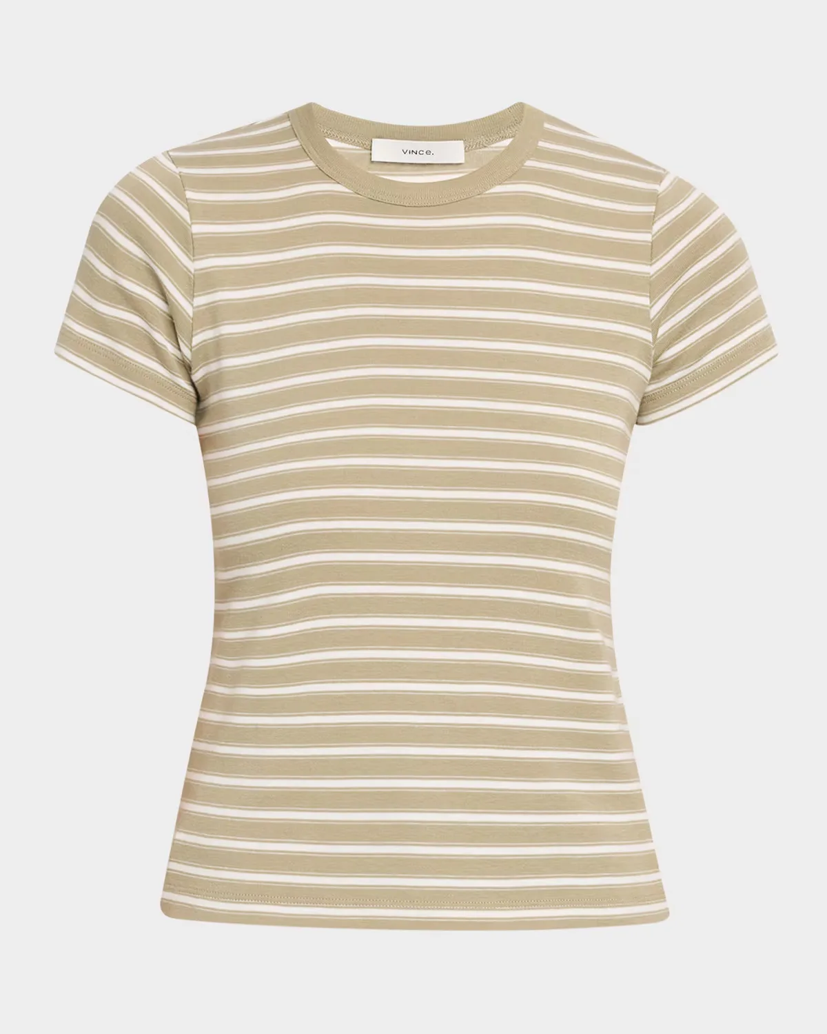 Stripe Shrunken Tee by Vince