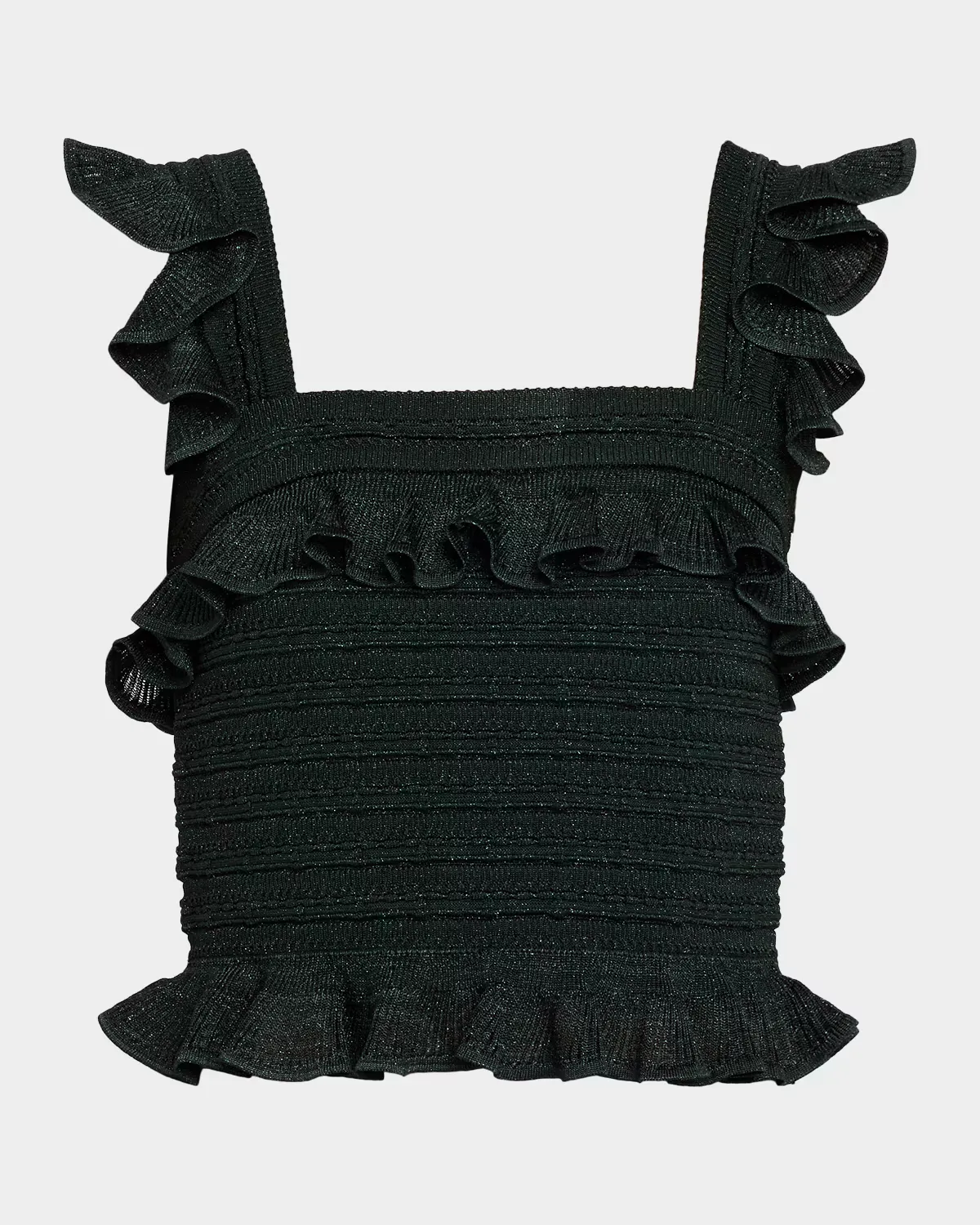 Valiant Frill Knit Crop Cami by Zimmermann