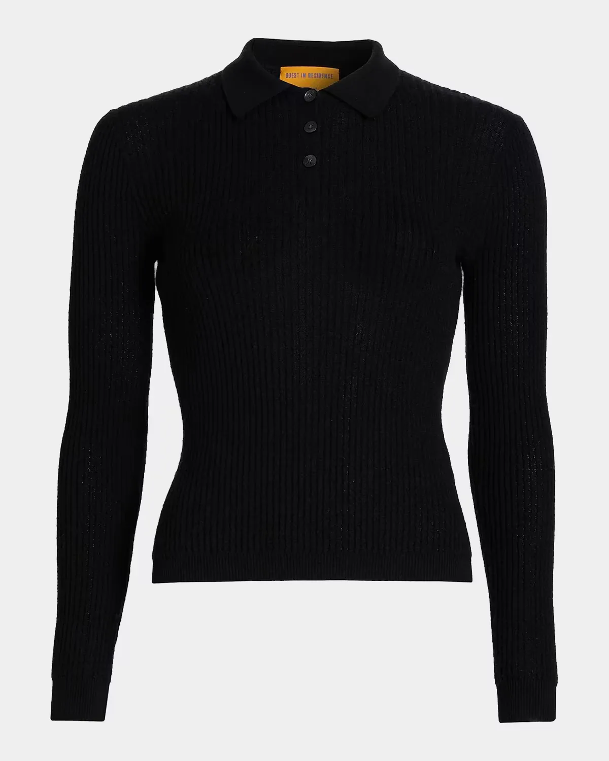 Long-Sleeve Cashmere Polo by Guest in Residence