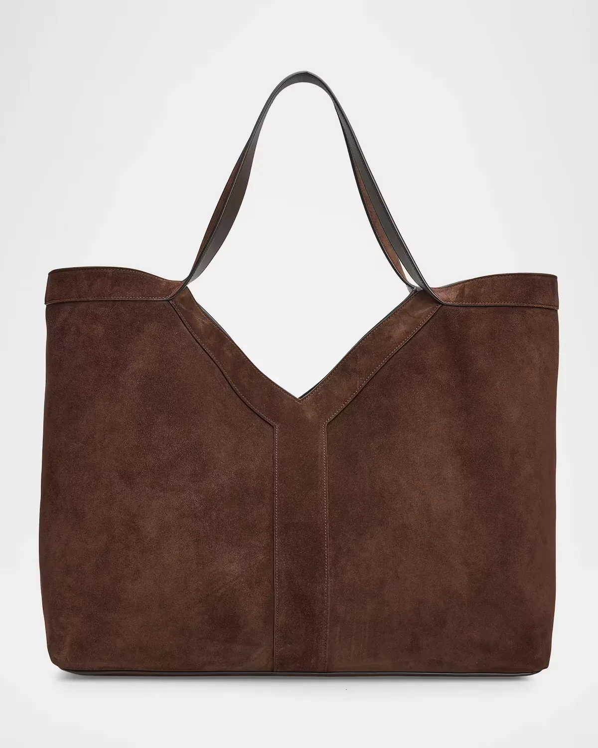 Large Suede Y-Tote Bag by Saint Laurent