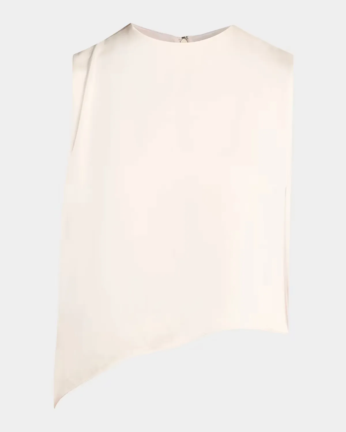 Asymmetric Satin Lace Top