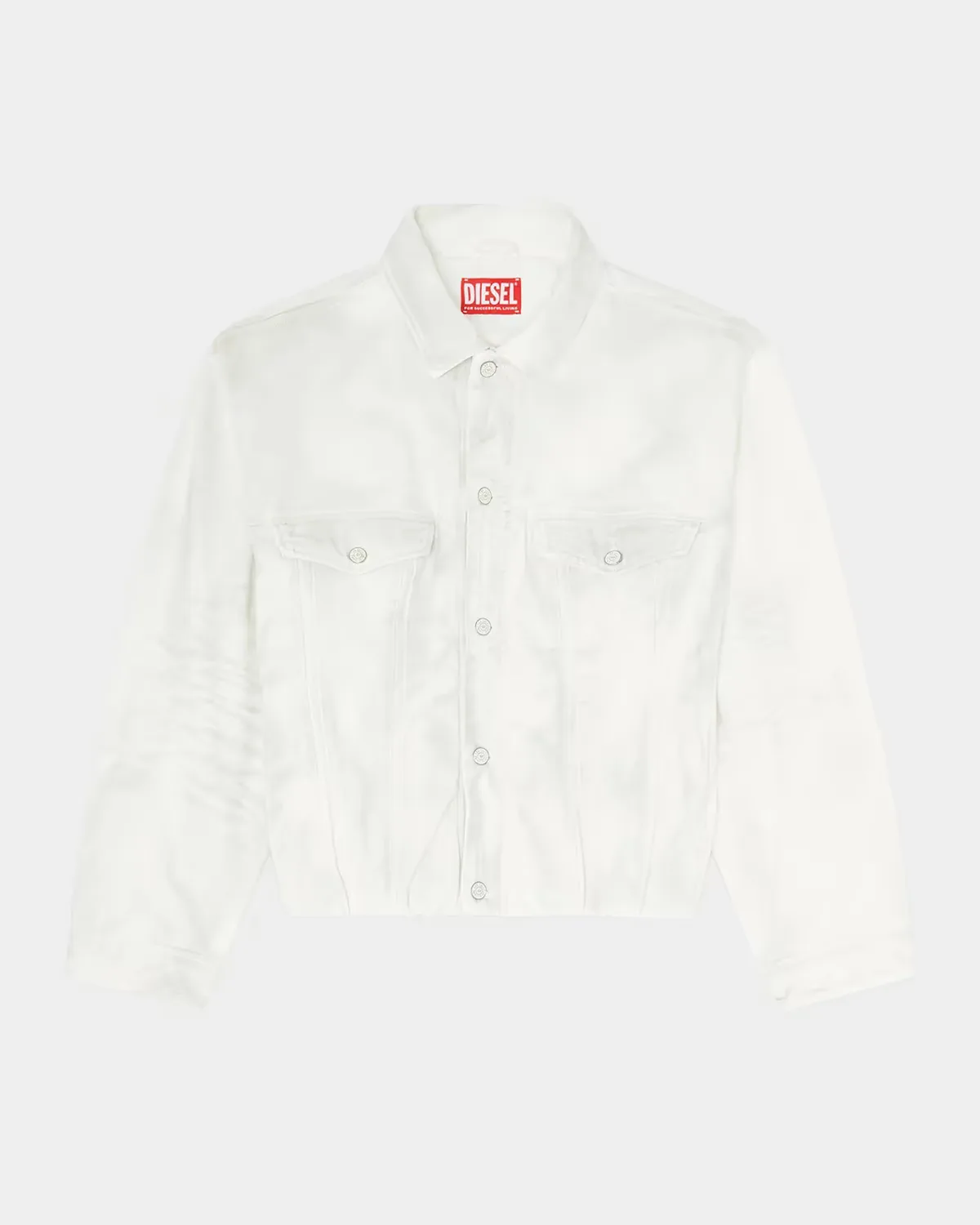 Morvi White Denim Jacket by Diesel