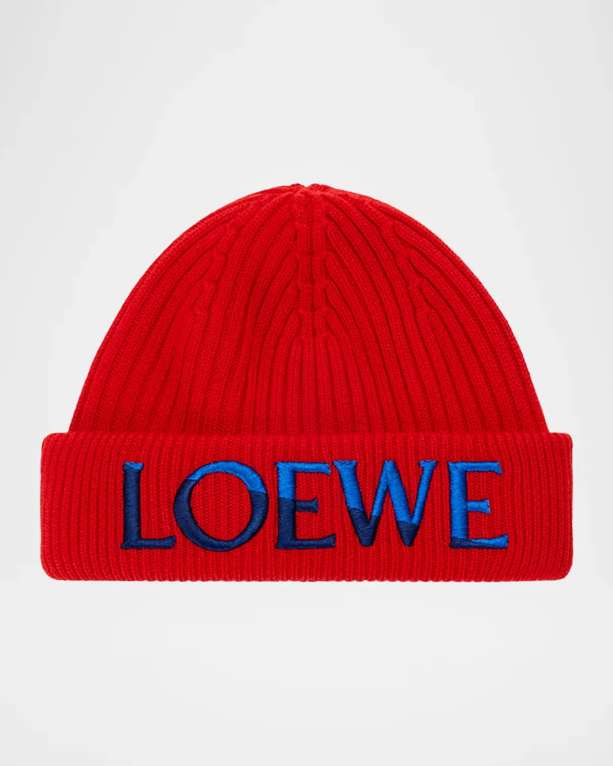 Logo-Embroidered Wool Beanie by LOEWE