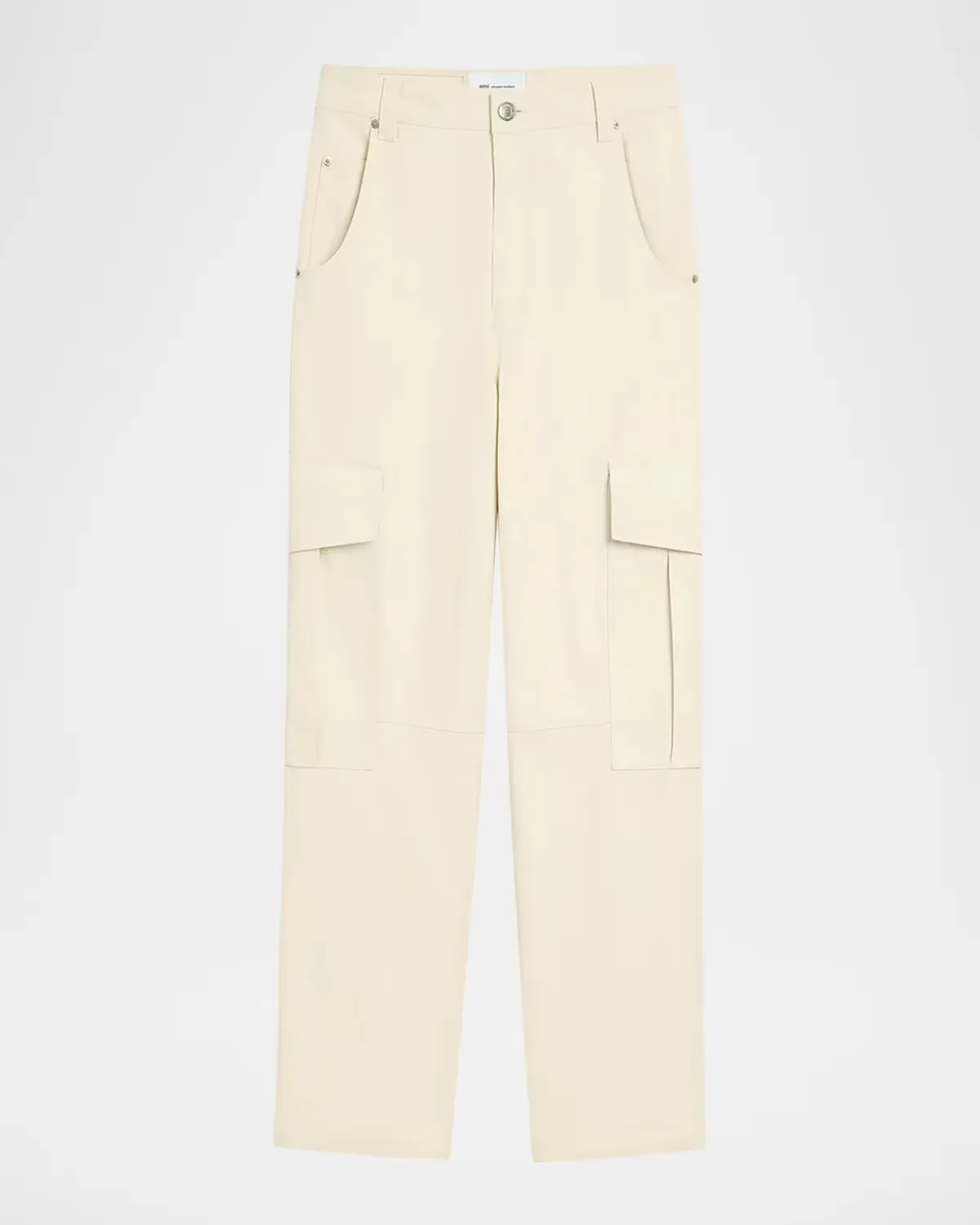 Cotton Canvas Straight-Leg Cargo Pants by Ami Paris