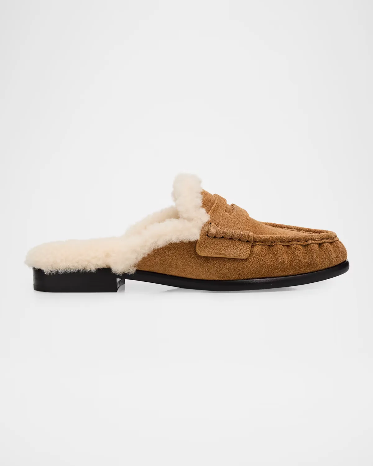 Carter Shearling-Lined Suede Loafer Mules by rag & bone