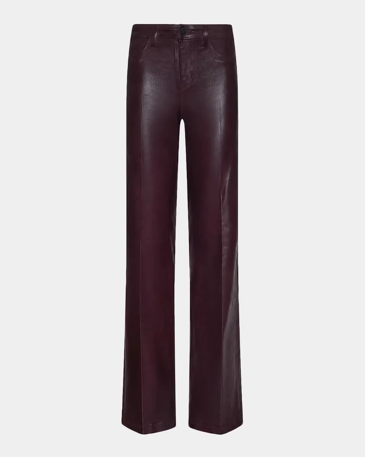 Clayton Coated Wide-Leg Jeans