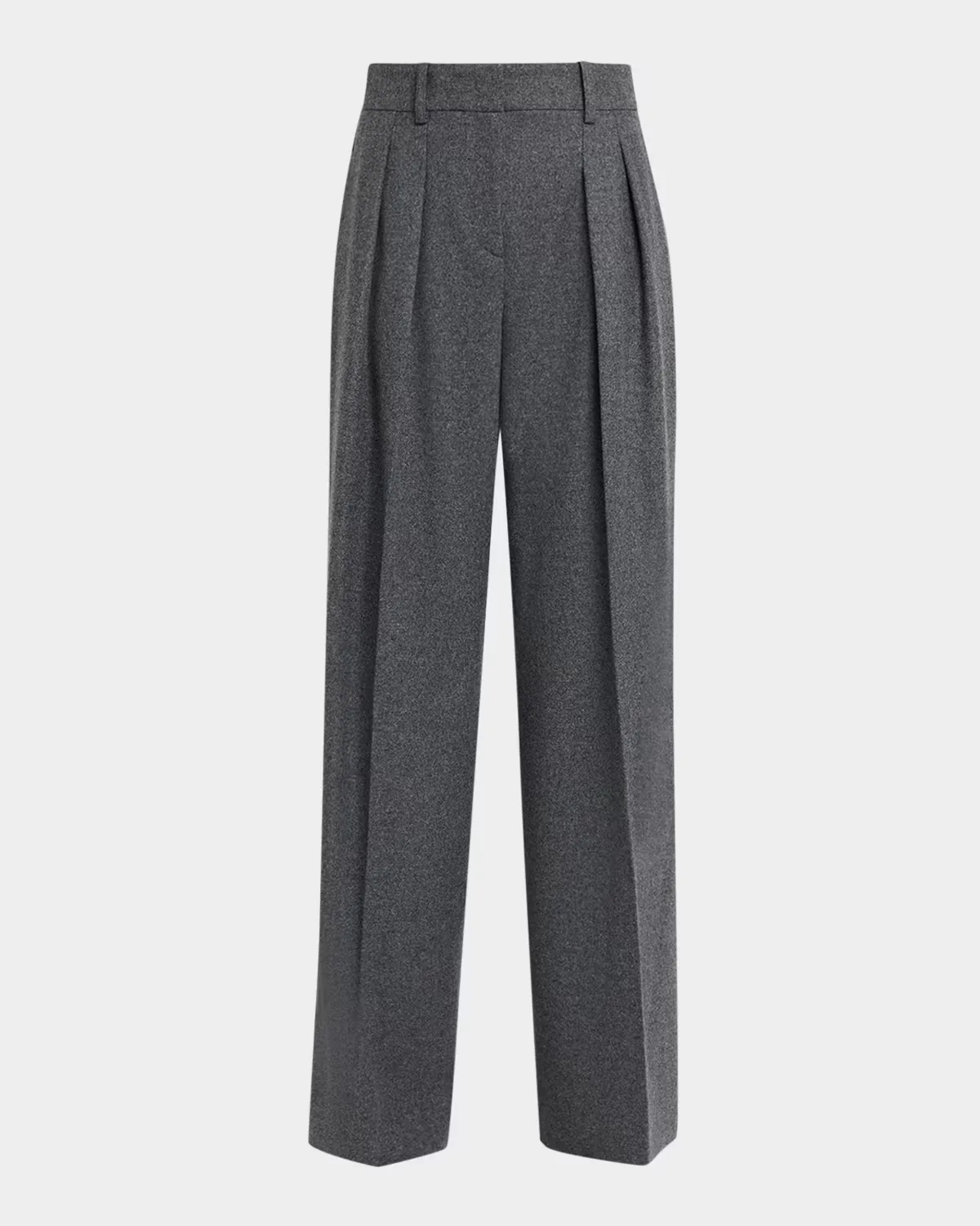 Pleated Wool Wide-Leg Trousers by MICHAEL Michael Kors