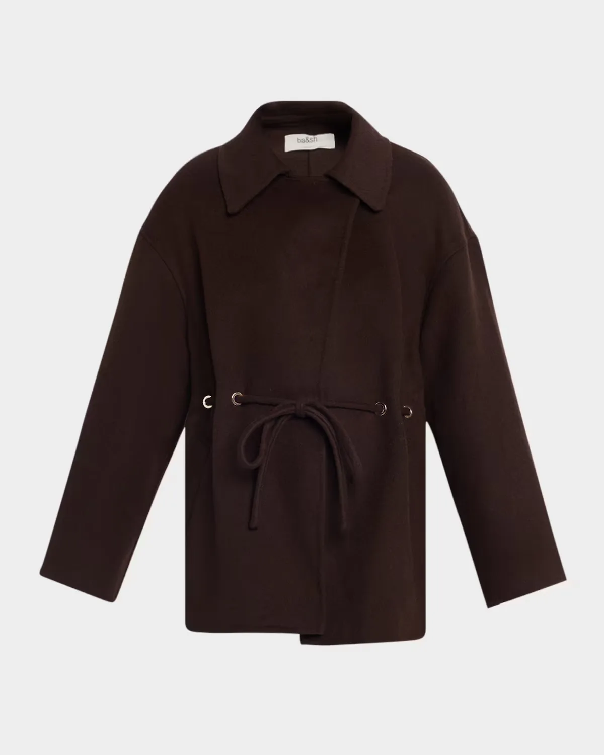 Kam Wool-Blend Wrap Coat by ba & sh