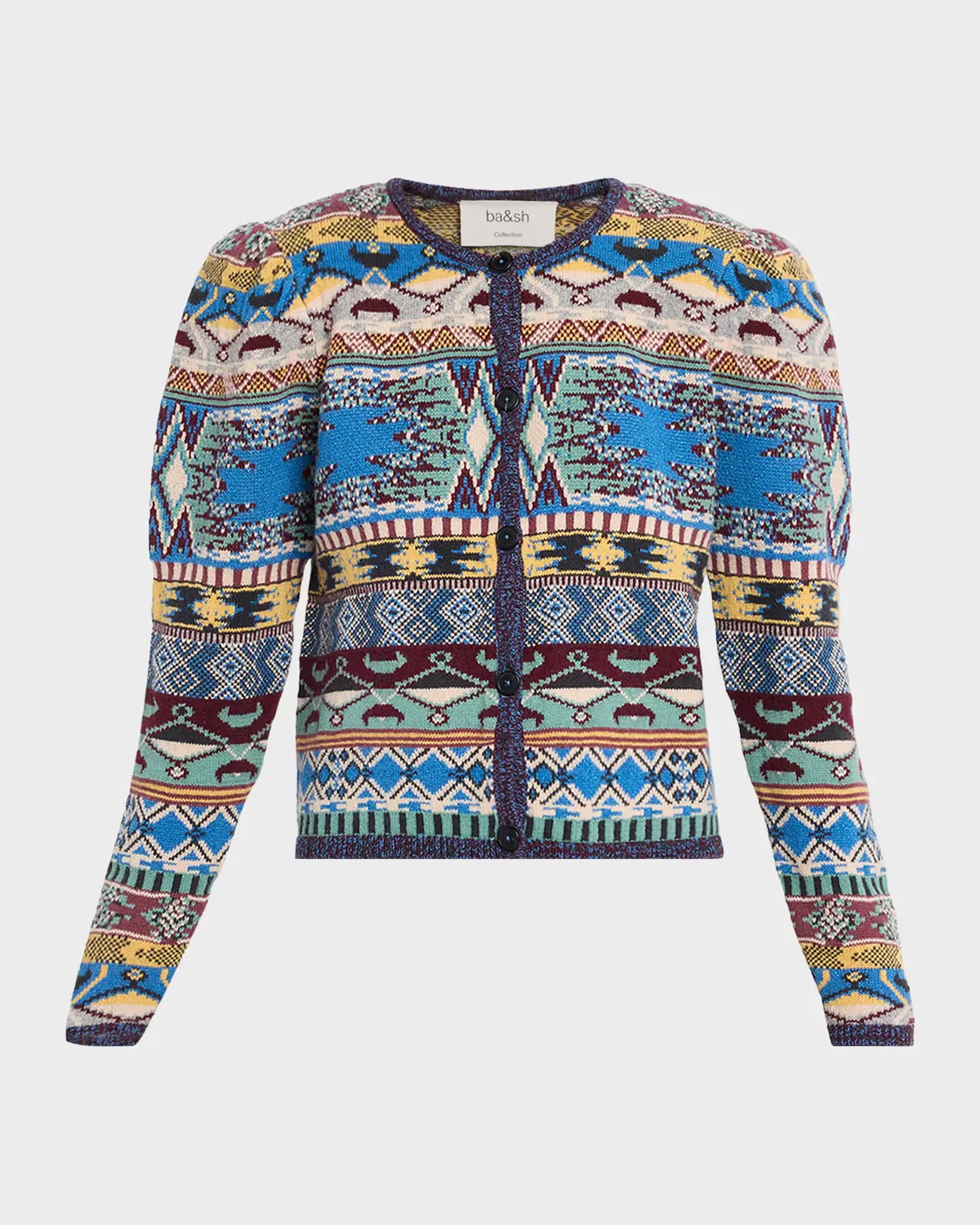 Maja Puff-Sleeve Cardigan by ba & sh